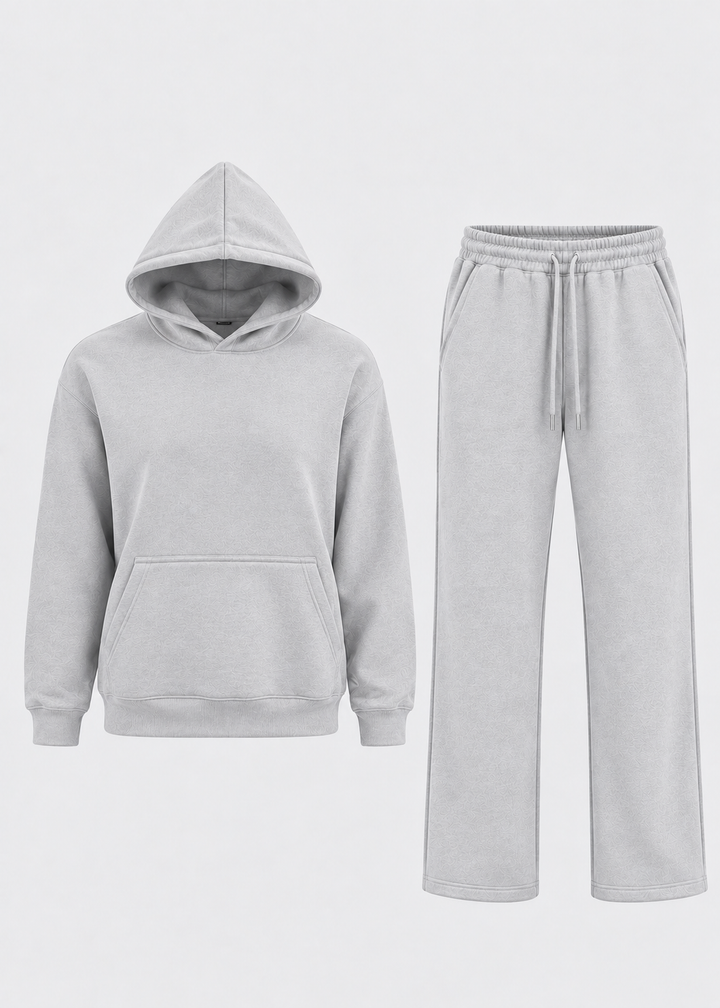 Men's hoodie and jogger set with kangaroo pocket