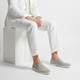 Men's low-profile loafers with moc toe and contrast sole