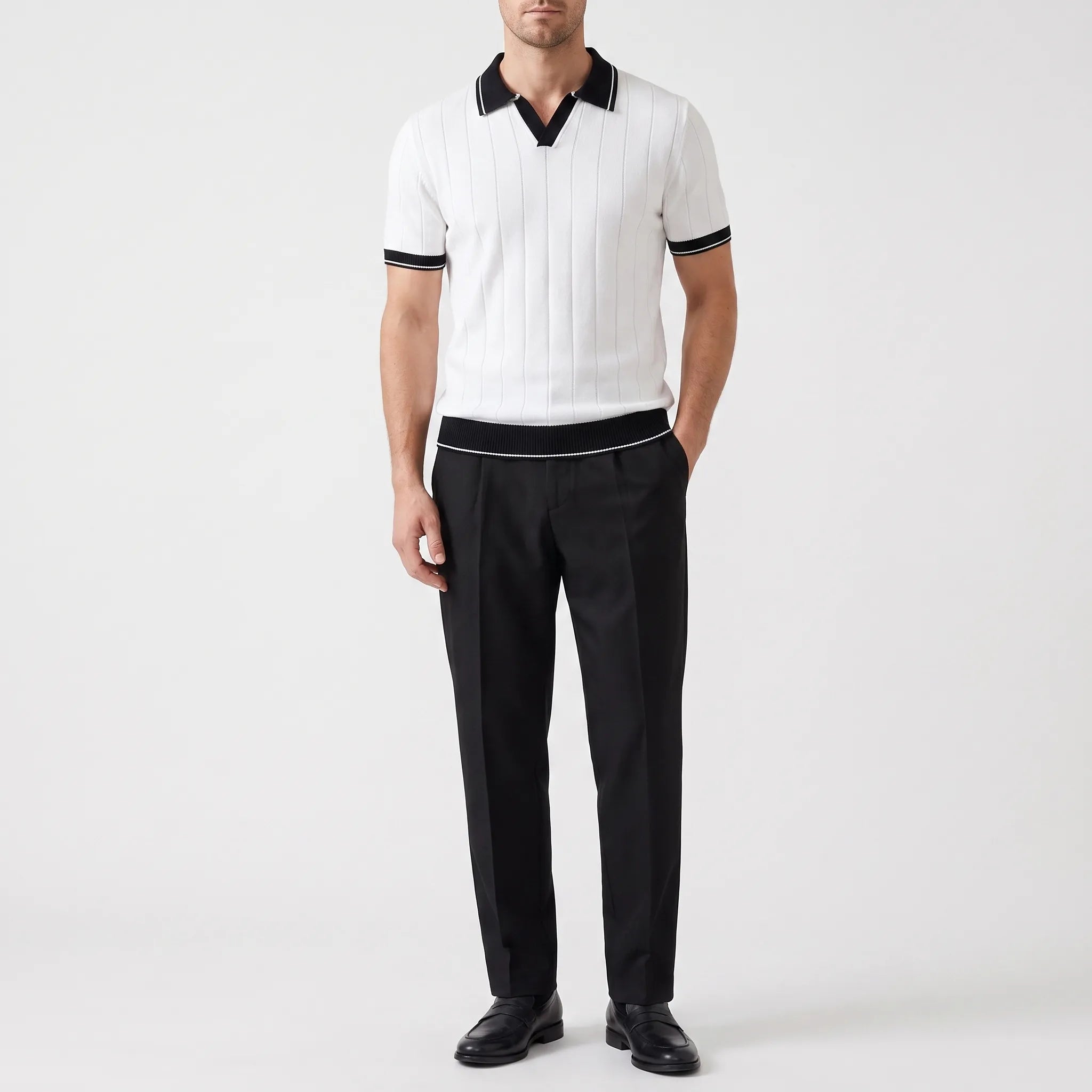 Modaro  - Ribbed Two-Piece Outfit Smart Casual Events