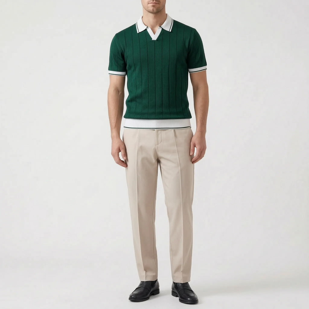 Modaro  - Ribbed Two-Piece Outfit Smart Casual Events