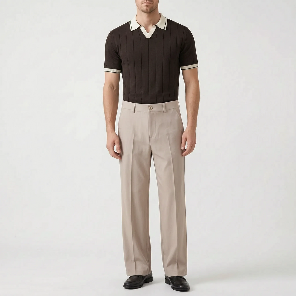 Modaro  - Ribbed Two-Piece Outfit Smart Casual Events