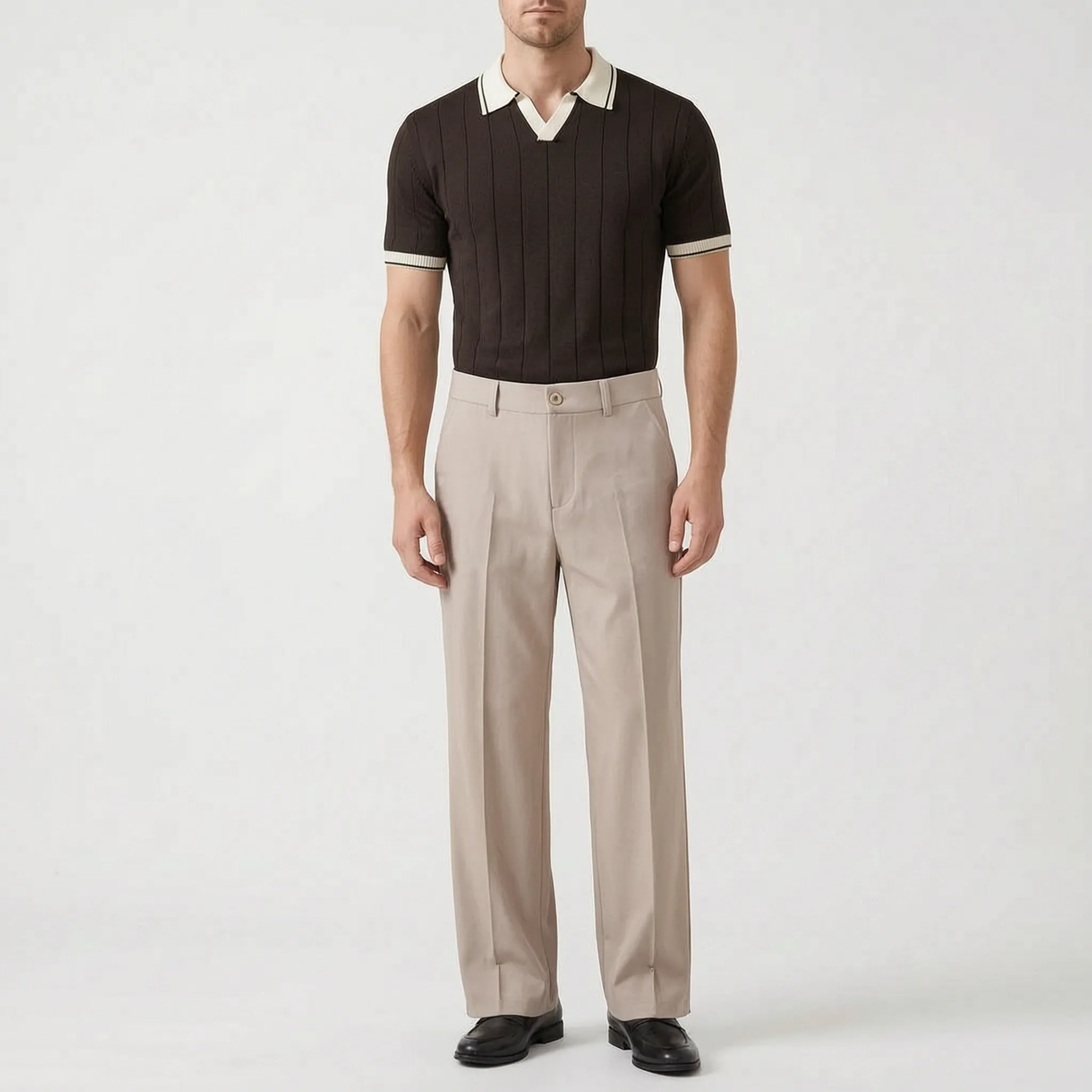 Modaro  - Ribbed Two-Piece Outfit Smart Casual Events