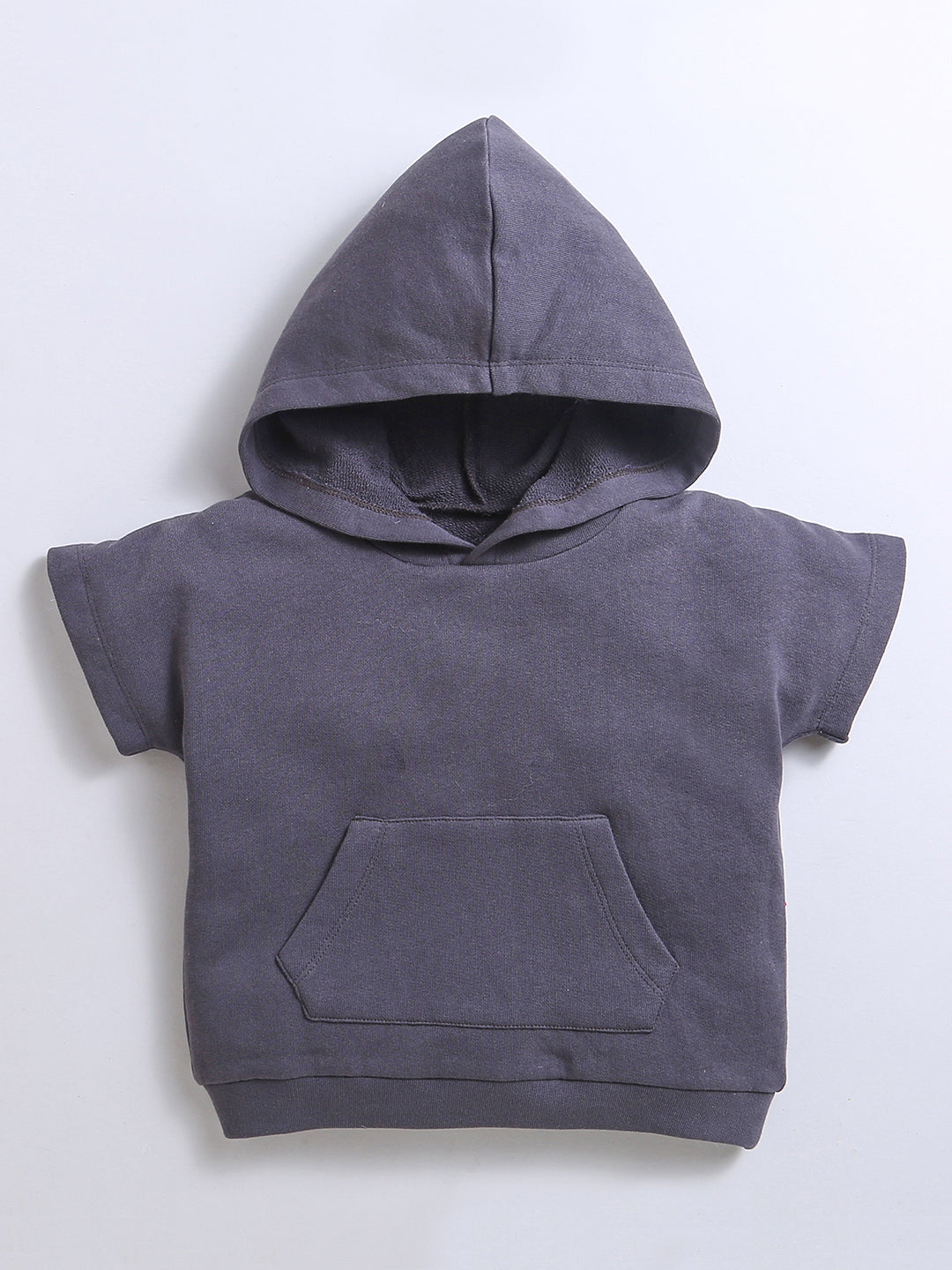 Unisex hooded top with striped sleeves and jogger trousers set