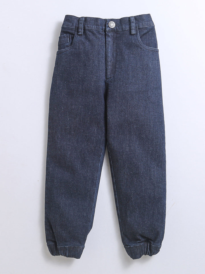 Unisex hooded top with striped sleeves and jogger trousers set