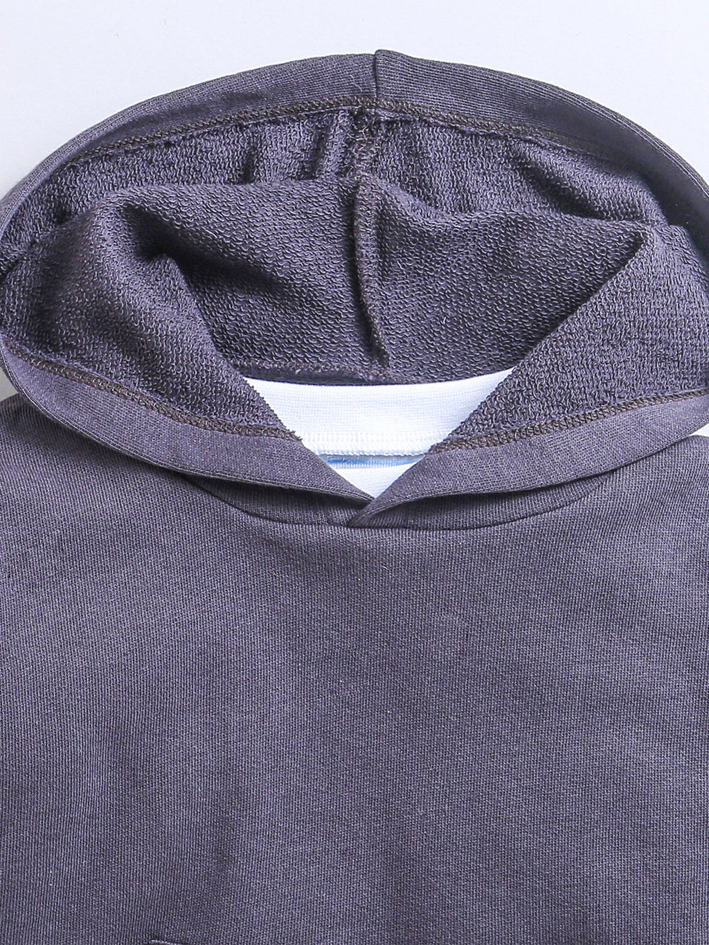Unisex hooded top with striped sleeves and jogger trousers set