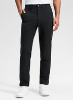 Men's straight leg chino trousers with belt loops, button fastening and front pockets