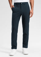 Men's straight leg chino trousers with belt loops, button fastening and front pockets