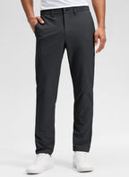 Men's straight leg chino trousers with belt loops, button fastening and front pockets