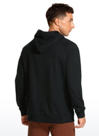 Men's loose fit hooded sweatshirt with long sleeves and kangaroo pocket