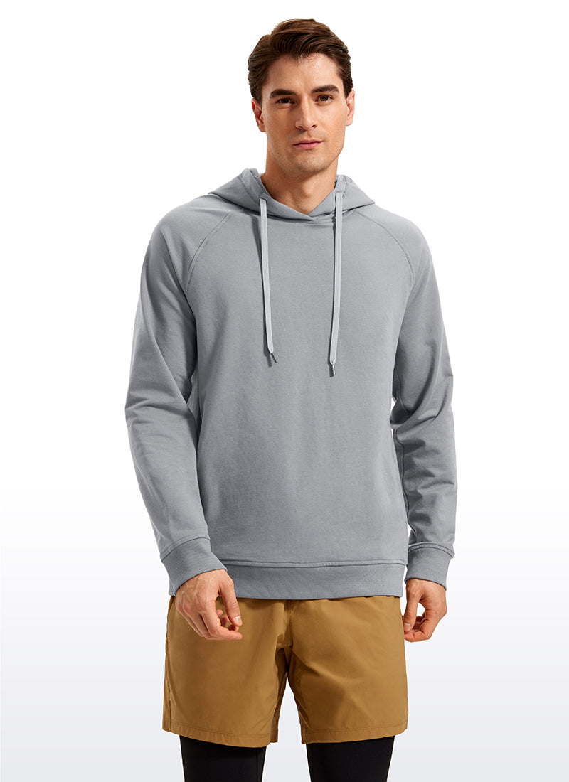 Men's loose fit hooded sweatshirt with long sleeves and kangaroo pocket