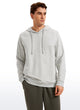 Men's loose fit hooded sweatshirt with long sleeves and kangaroo pocket