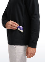 Men's long-sleeve crew neck pullover sweatshirt with ribbed trims
