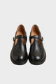 Women's Oxford Mary Jane flats with brogue detailing and buckle straps