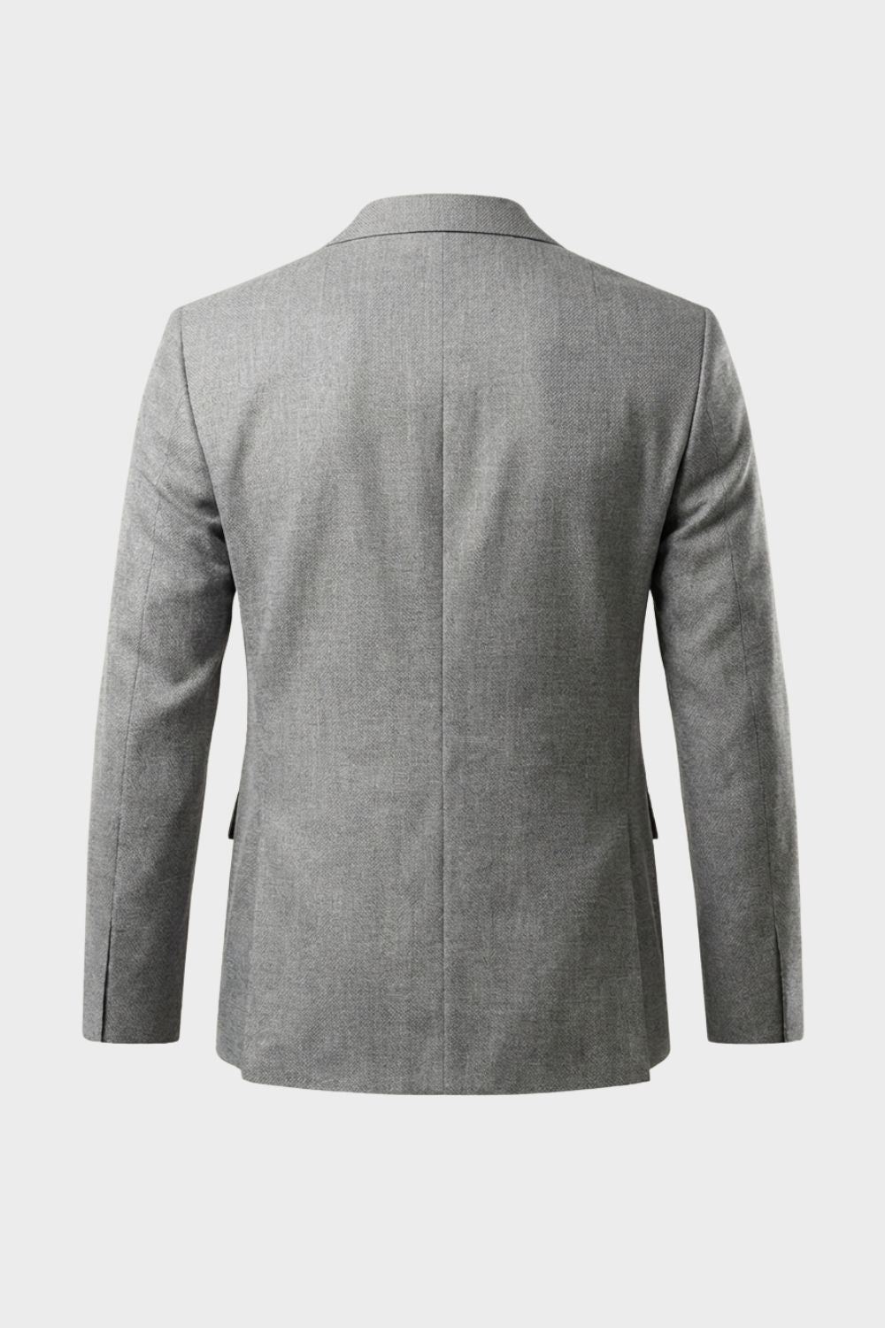 Men's slim-fit blazer with notch lapels and two-button front