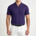 Notchio - Men's Casual Notch Neck Polo Shirt