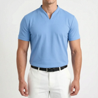 Notchio - Men's Casual Notch Neck Polo Shirt