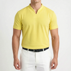 Notchio - Men's Casual Notch Neck Polo Shirt