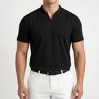 Notchio - Men's Casual Notch Neck Polo Shirt