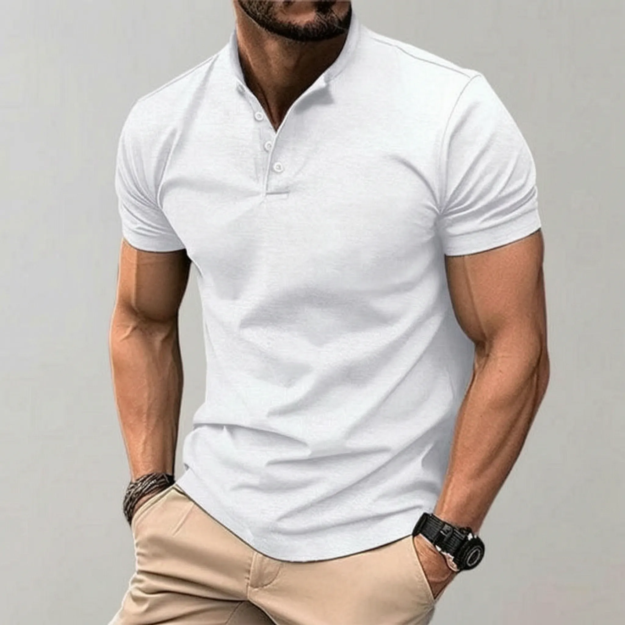 Novacap  - Fitted Men's Polo Shirt Smart-Casual Office Wear