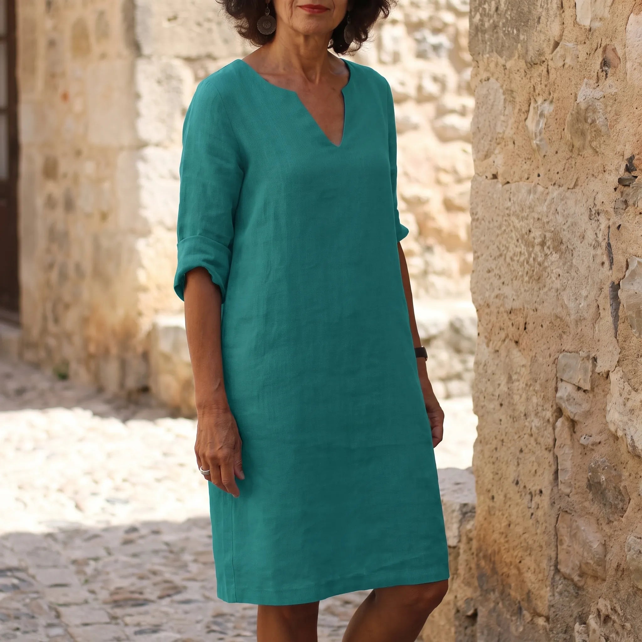 Nymira  - Relaxed Shift Style Summer Dress Casual Daytime Outings