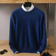 Men's crew neck knitted sweater with long sleeves