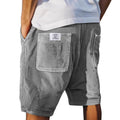 Men's ribbed corduroy shorts with utility pockets