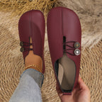 Round toe casual shoes with crossed lace detail