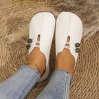 Round toe casual shoes with crossed lace detail