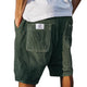 Men's ribbed corduroy shorts with utility pockets