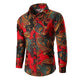 Men's paisley print shirt with long sleeves