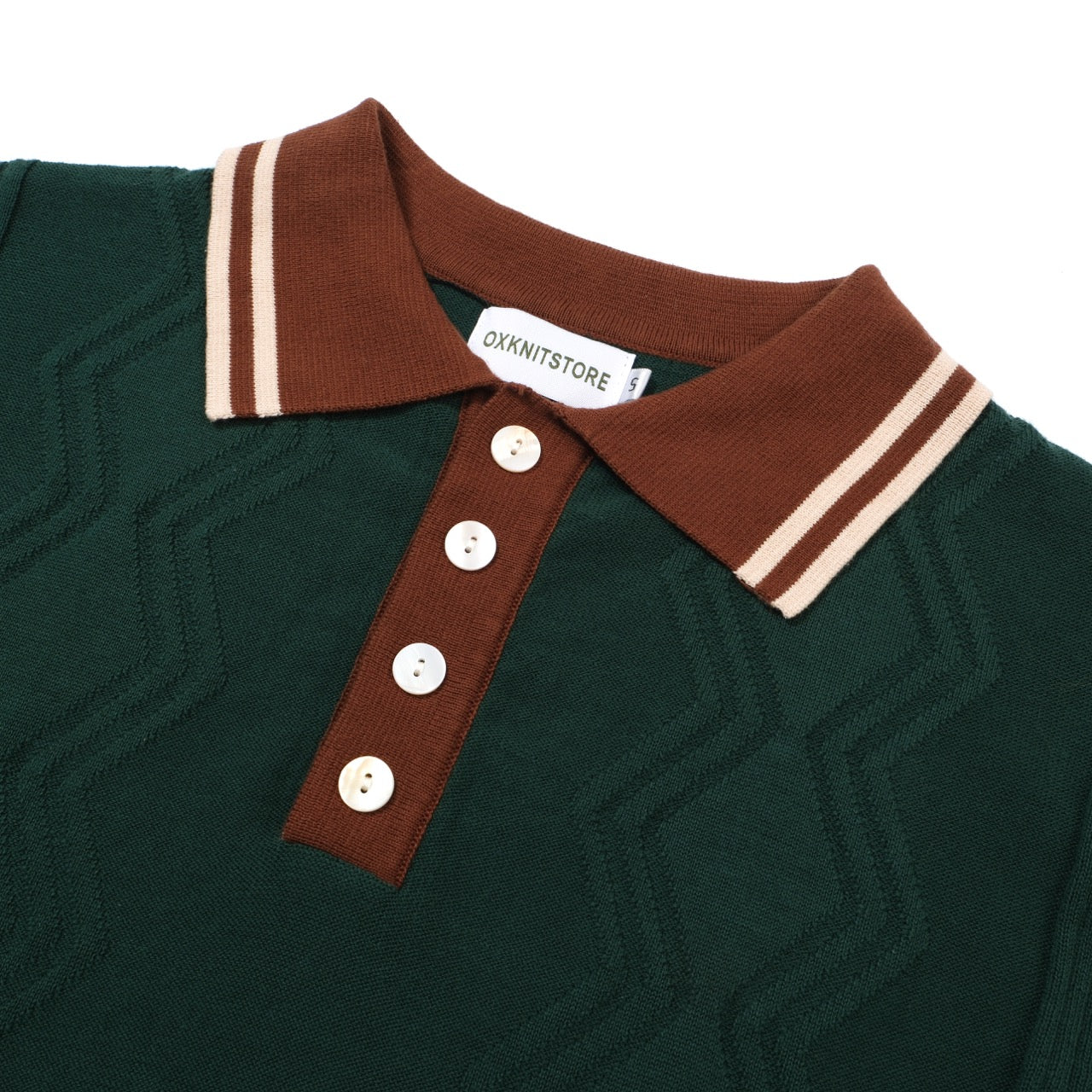 oxknitmenvintageclothing1960smodstylegreen_redbrownretropoloknittedwear1