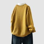 Women's textured knit button cardigan with round neckline, long sleeves and chest pocket