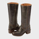 Women's knee-high classic cowboy boots with low block heels