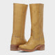 Women's knee-high classic cowboy boots with low block heels