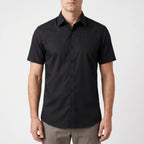OxfordBreeze  - Short Sleeve Slim Fit Dress Shirt Office Attire