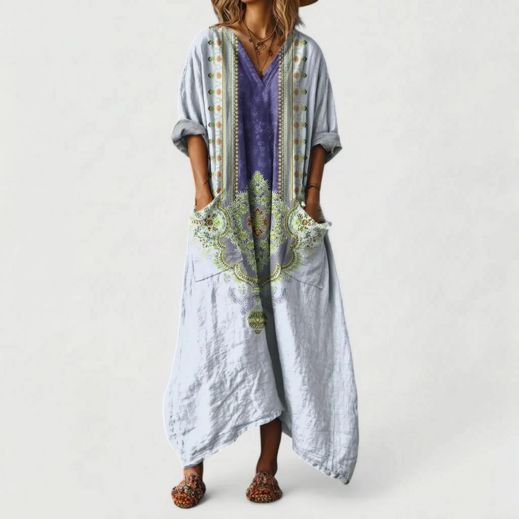 Paislea - Oversized Bohemian Paisley Maxi Dress