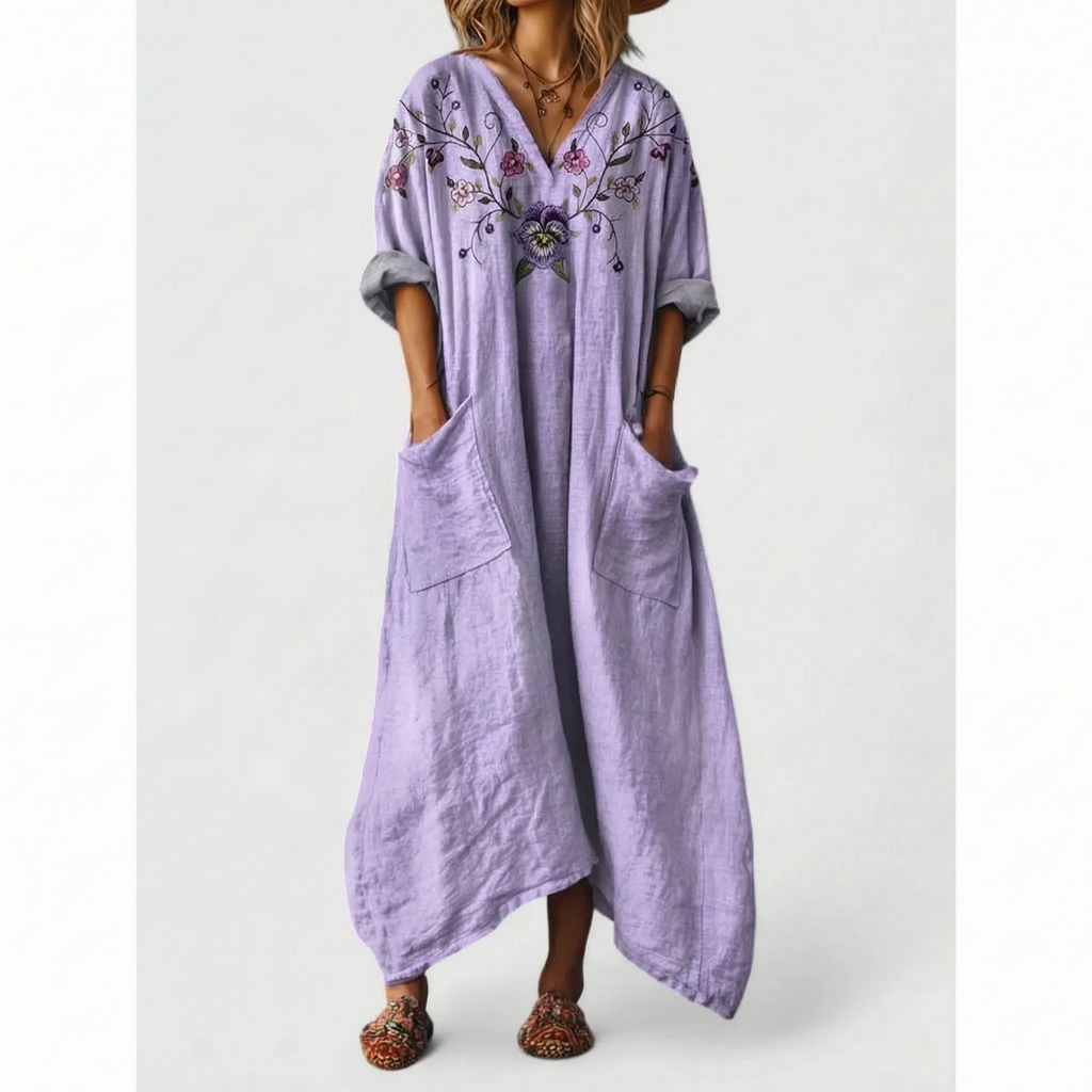 Paislea - Oversized Bohemian Paisley Maxi Dress