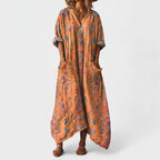 Paislea - Oversized Bohemian Paisley Maxi Dress