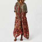 Paislea - Oversized Bohemian Paisley Maxi Dress