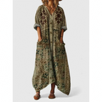 Paislea - Oversized Bohemian Paisley Maxi Dress