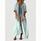 Paislea - Oversized Bohemian Paisley Maxi Dress