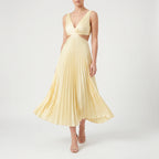 Plissea  - Sleeveless Pleated Midi Dress Evening Events