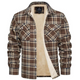 Men's checked flannel shirt with contrast lining and chest pockets