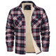 Men's checked flannel shirt with contrast lining and chest pockets