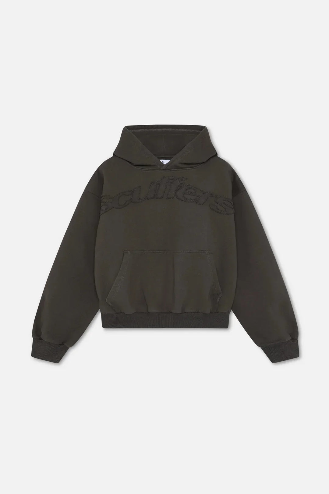 Women's hooded sweatshirt with tonal chest lettering