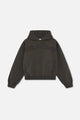 Women's hooded sweatshirt with tonal chest lettering