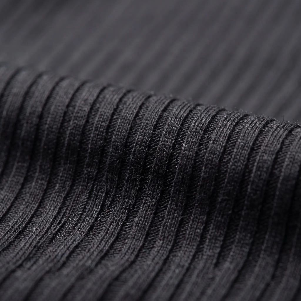 Ribbex  - Men's Ribbed Henley Shirt Casual Daily Wear