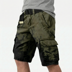 Runestride  - Casual Graphic Print Cargo Shorts Carrying Daily Items