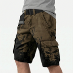 Runestride  - Casual Graphic Print Cargo Shorts Carrying Daily Items