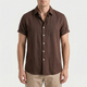 Ruvic  - Relaxed Short Sleeve Button-Up Shirt Warm Weather Wear